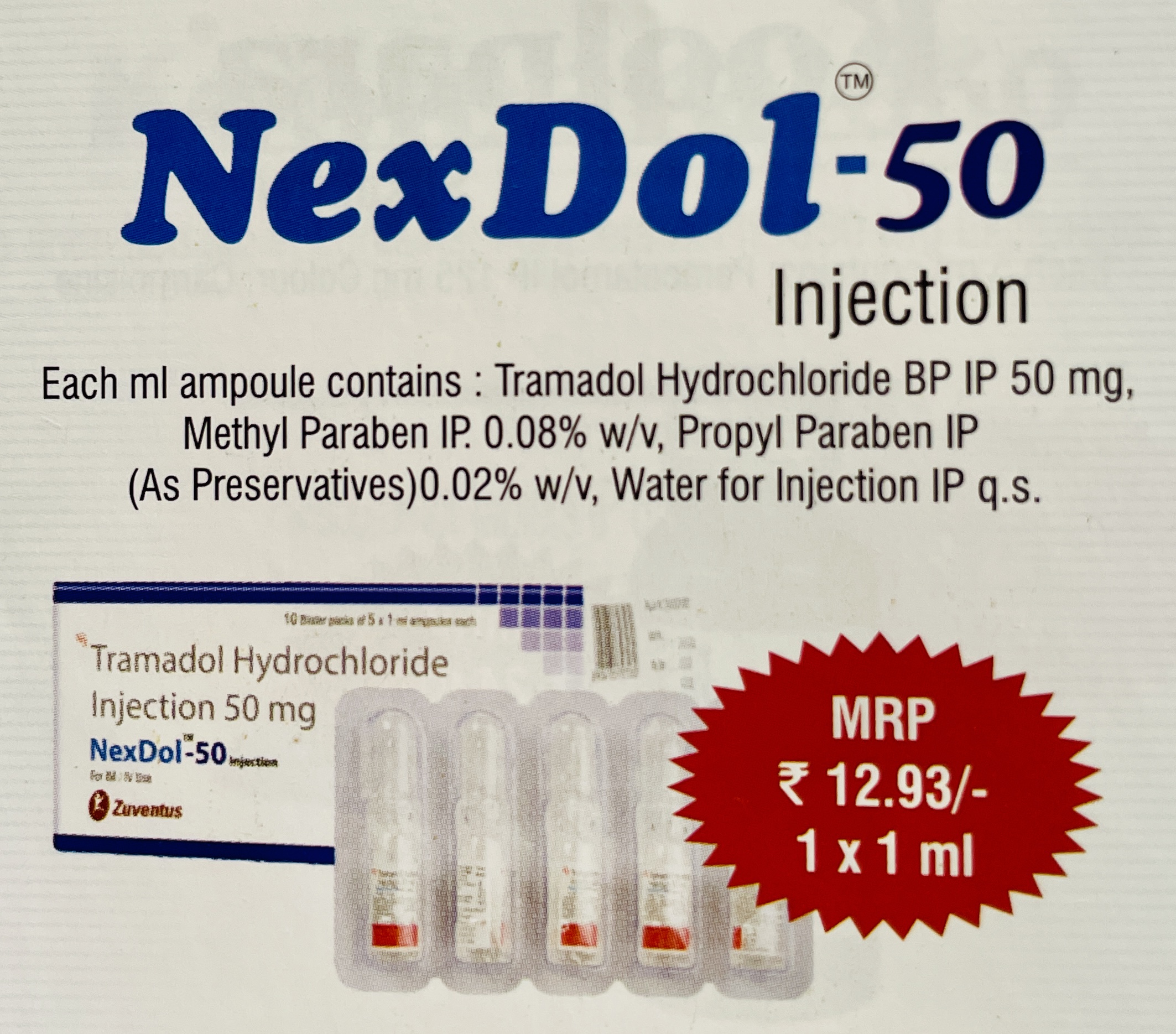 NEXDOL 50 INJ