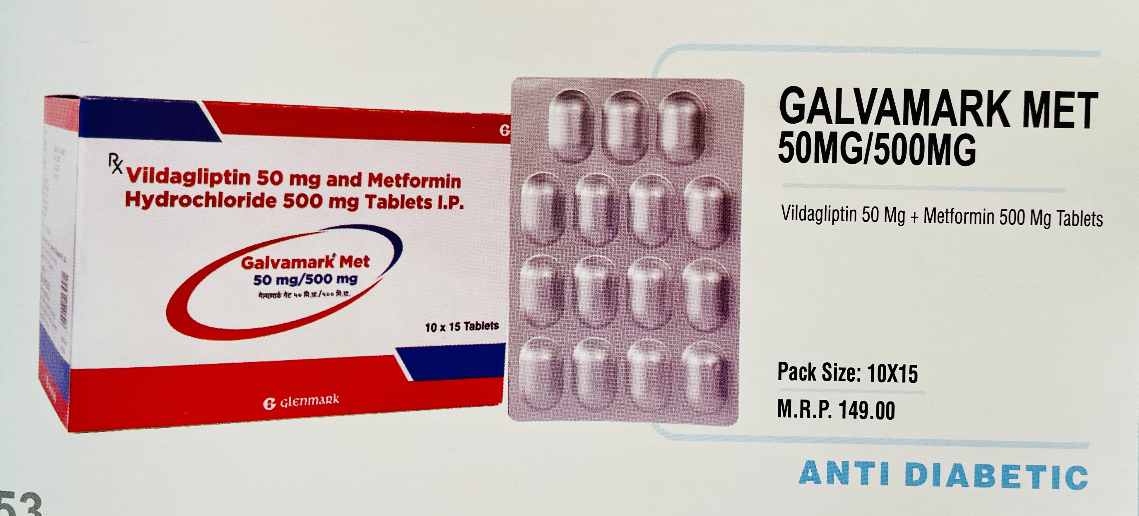 GALVAMARK MET 50MG/500MG