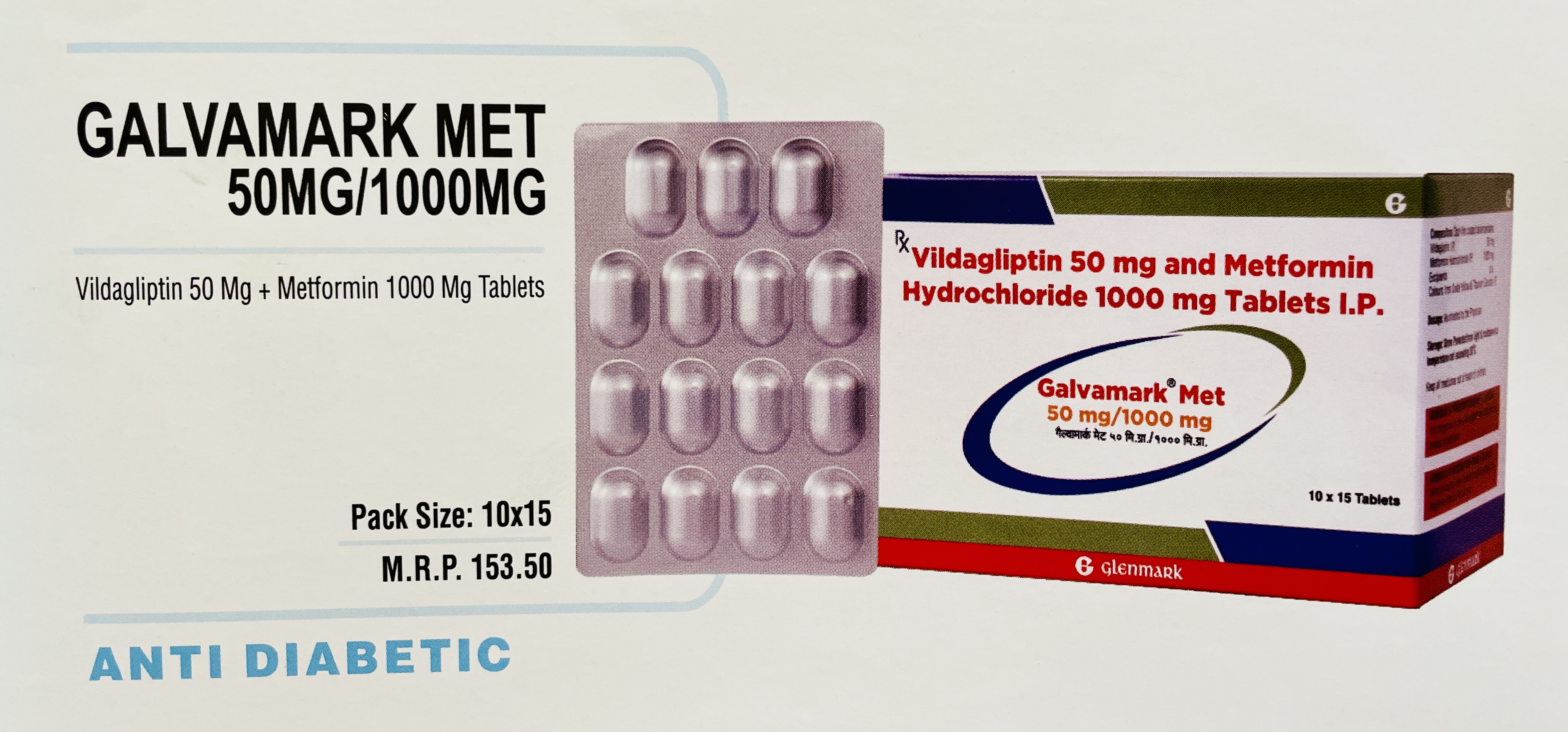 GALVAMARK MET 50MG/1000MG