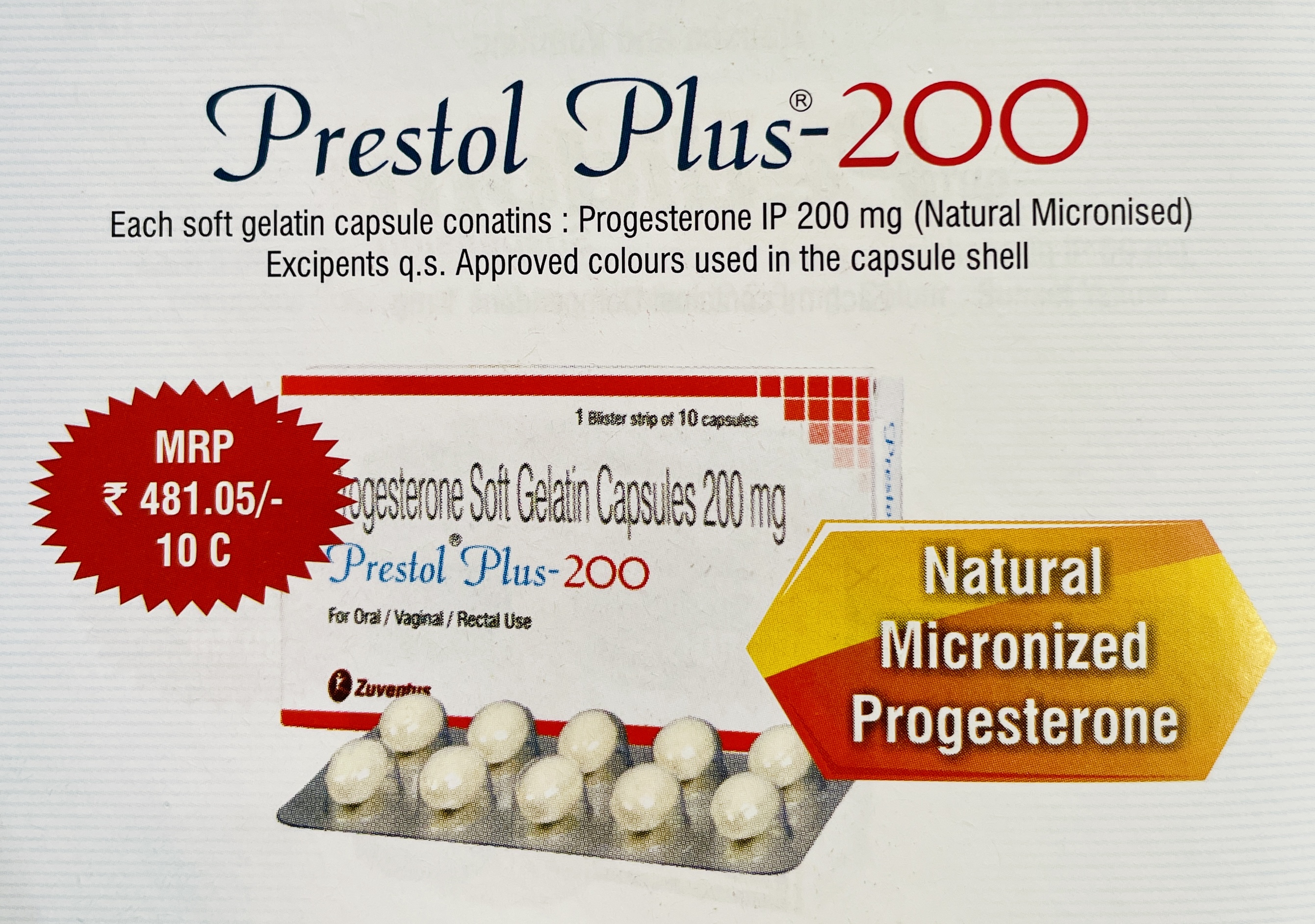PRESTOL PLUS 200 CAPSULE