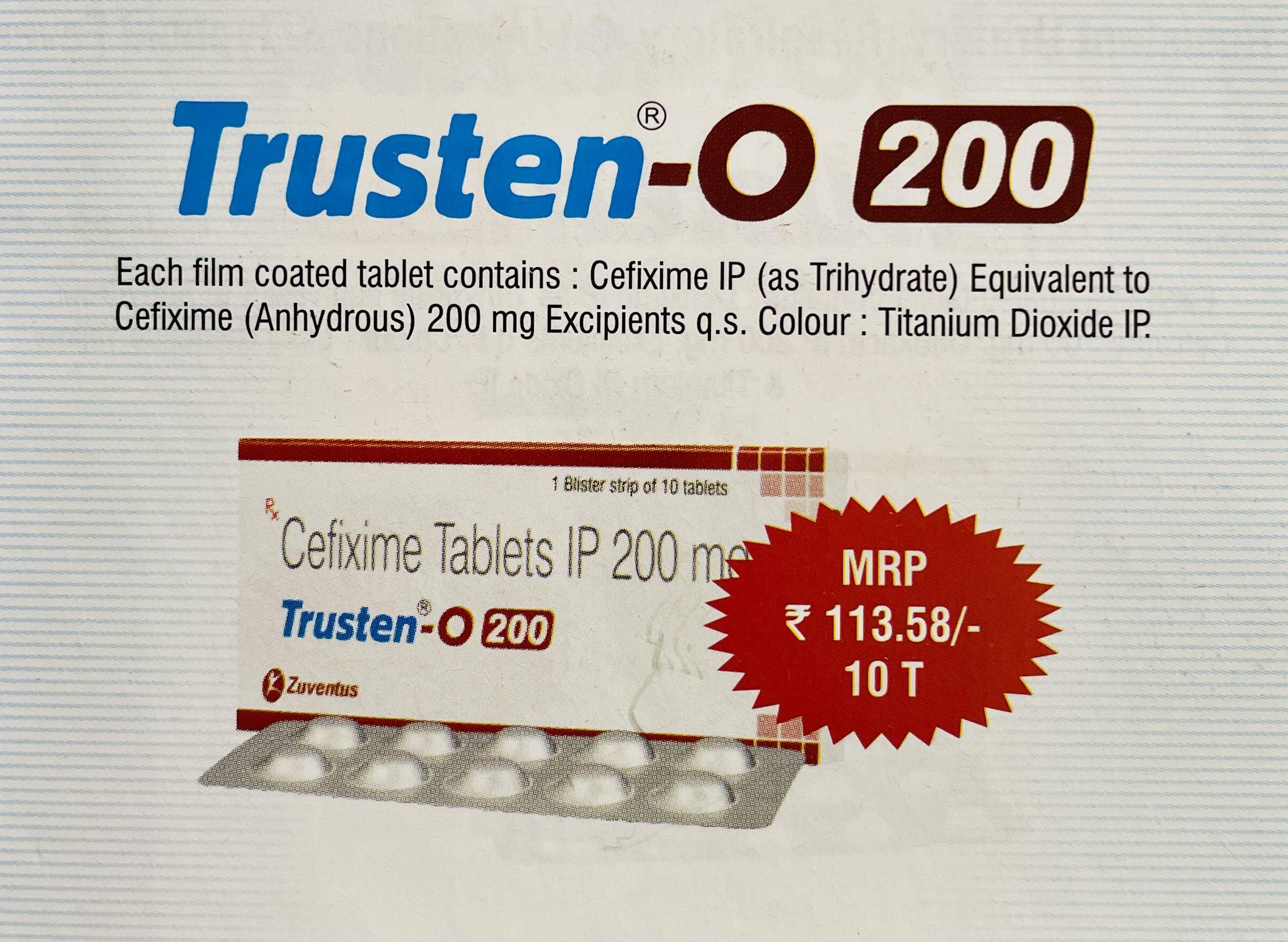 TRUSTEN O 200 TABS