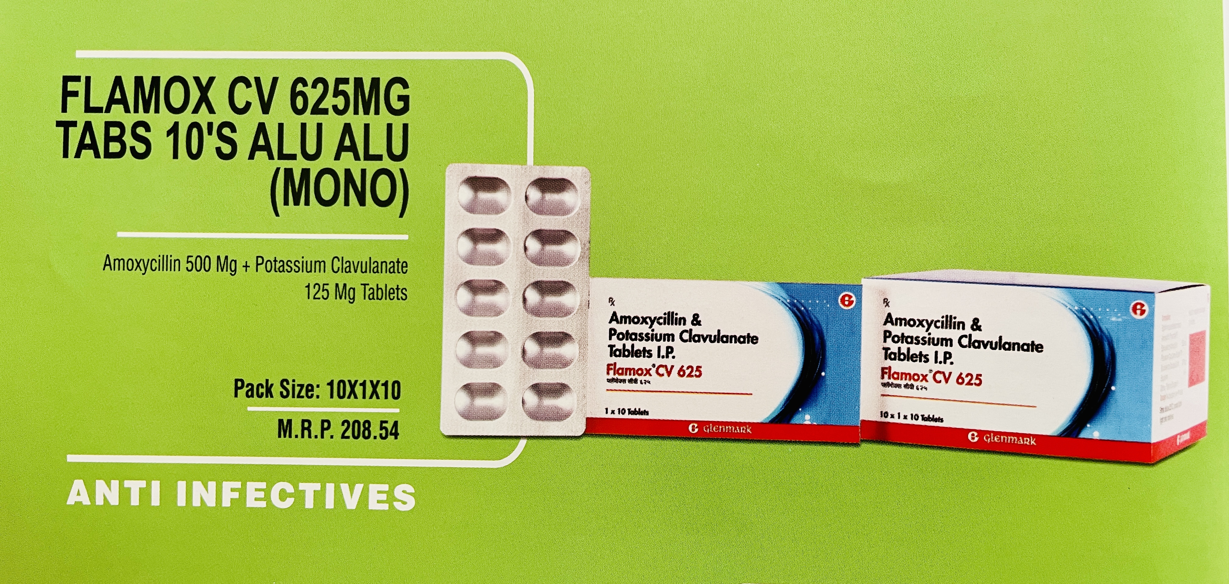 FLAMOX CV 625MG TABS 10'S ALU ALU (MONO)