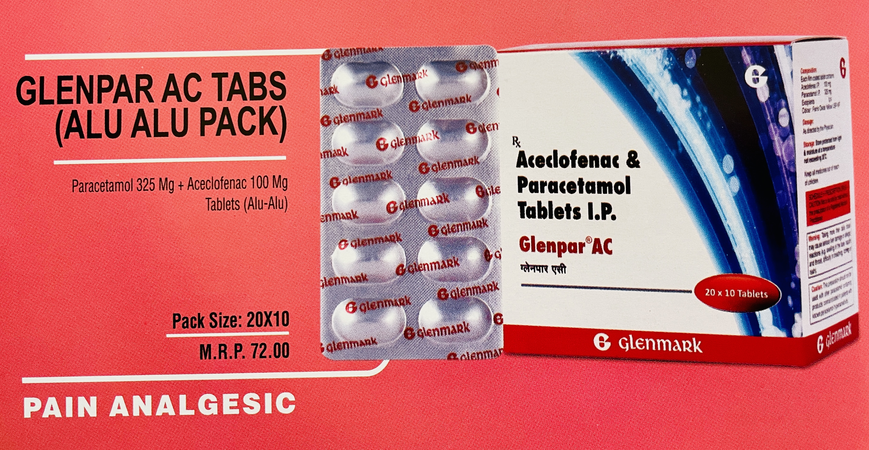 GLENPAR AC TABS (ALU ALU PACK)