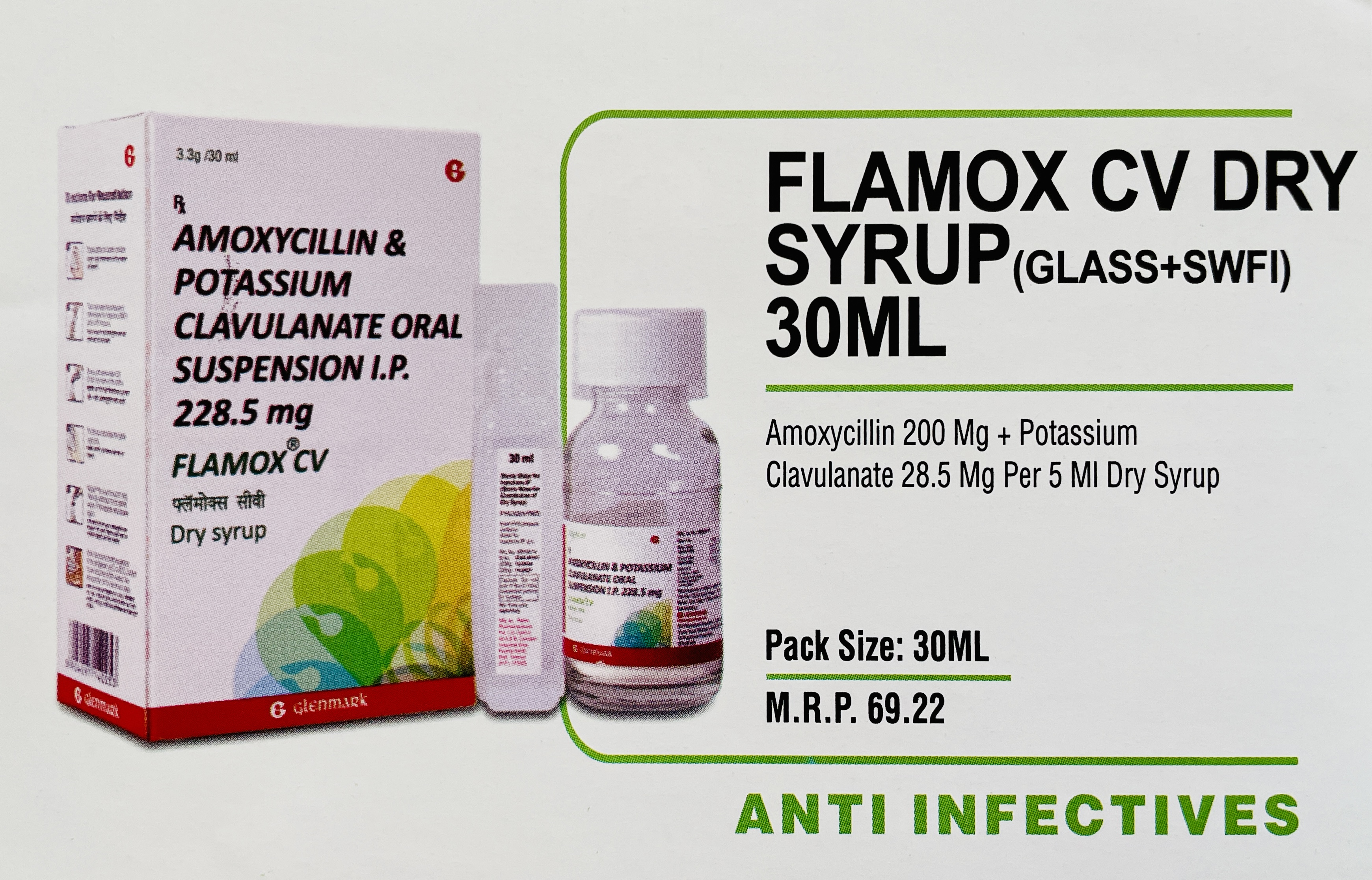 FLAMOX CV DRY SYRUP (GLASS+SWFI) 30ML
