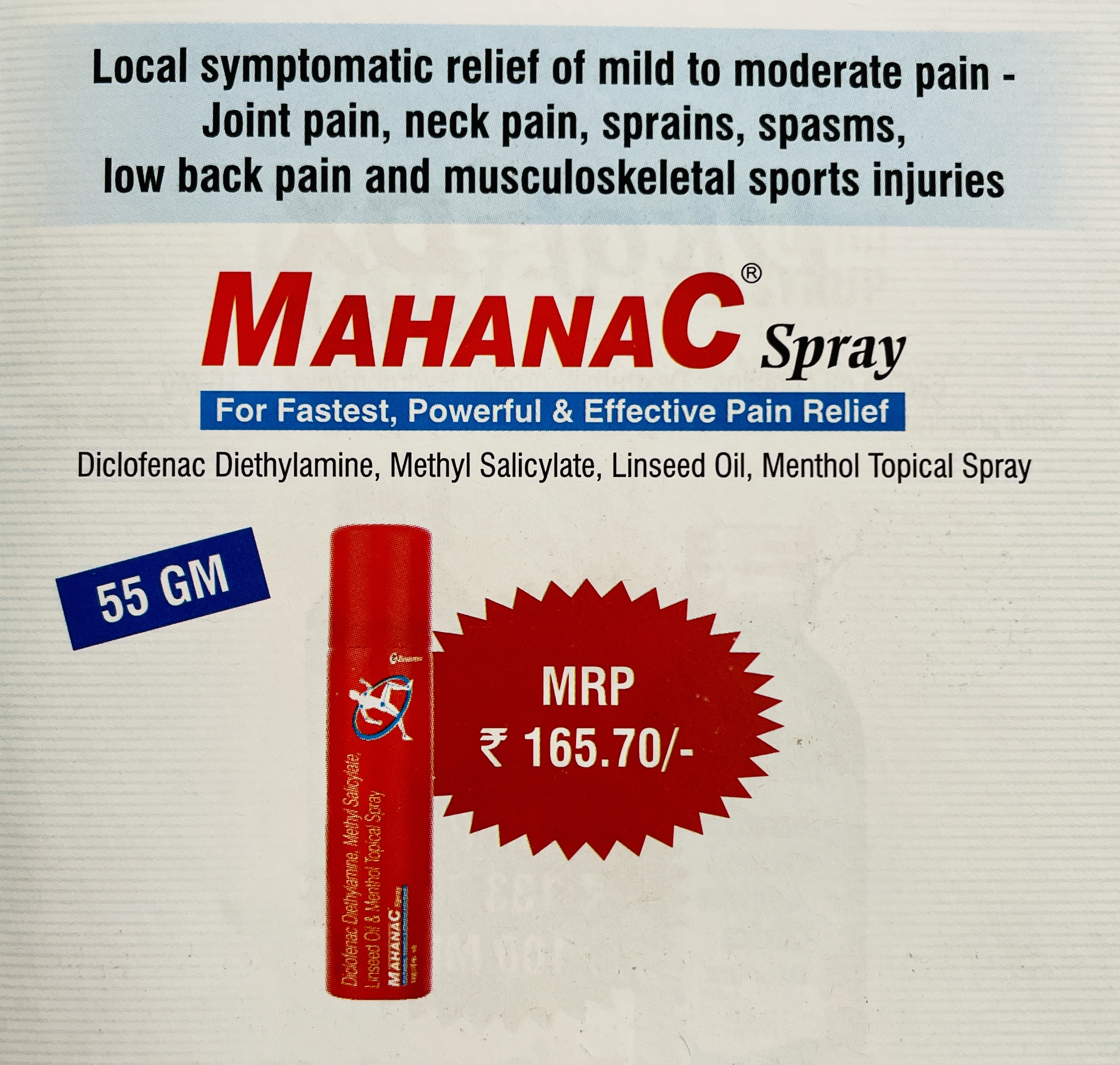 MAHANAC SPRAY 55 GM