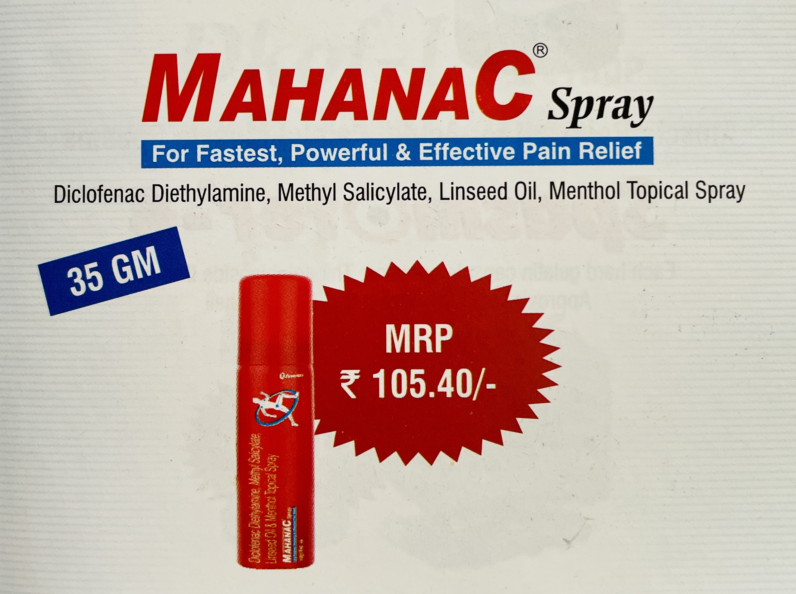 MAHANAC SPRAY 35 GM