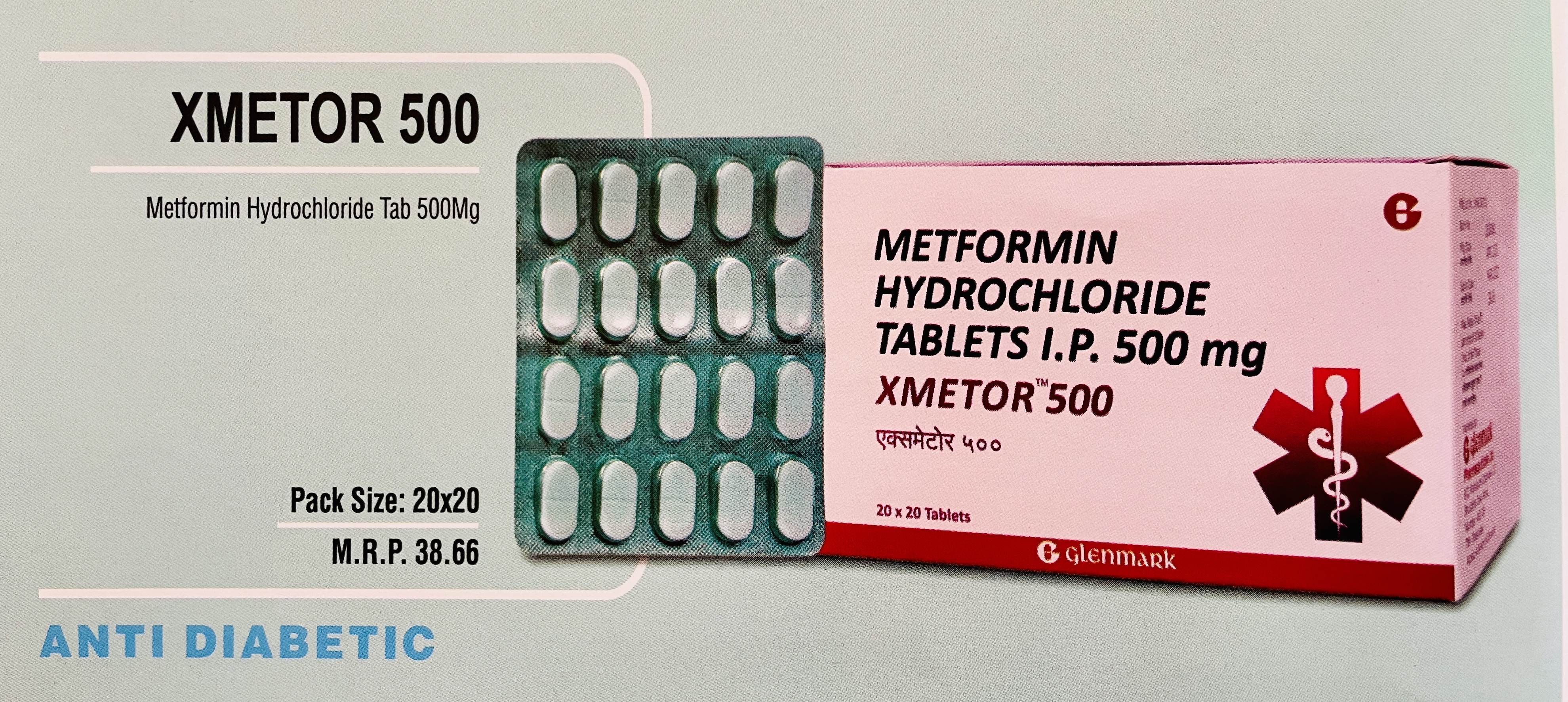 XMETOR  -500 TABLETS 20X20's