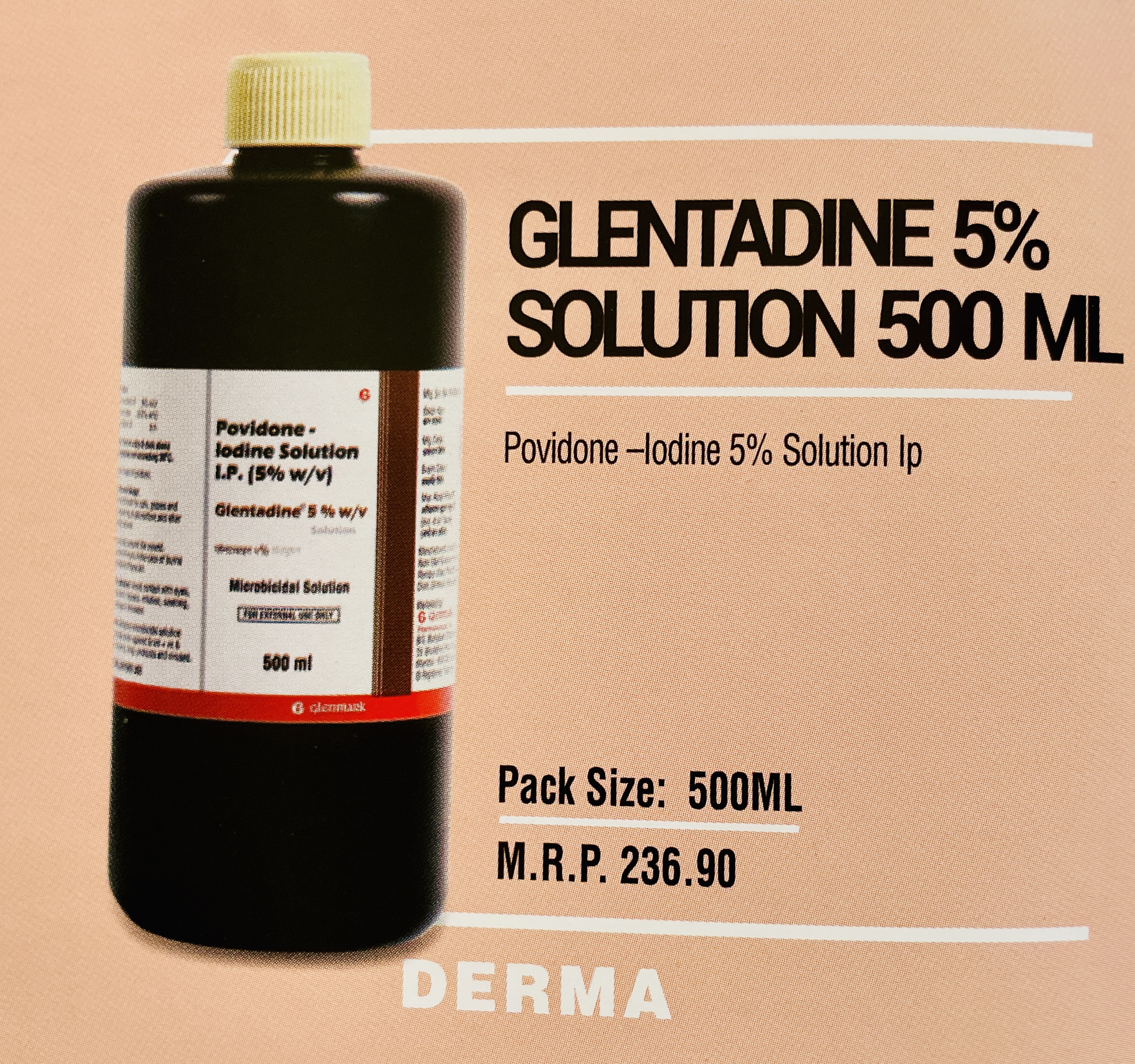 GLENTADINE 5% SOLUTION 500 ML