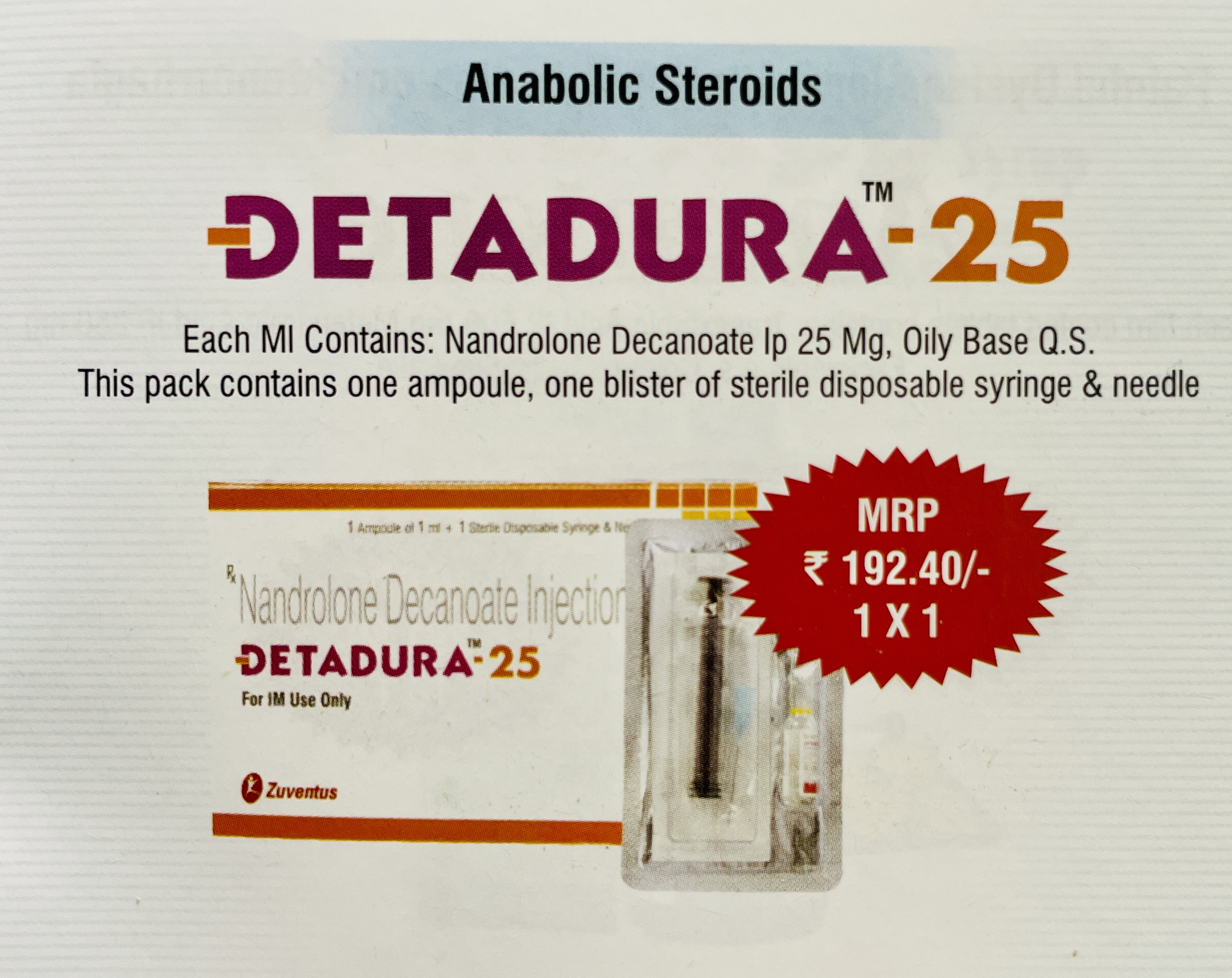 DETADURA 25 INJECTION